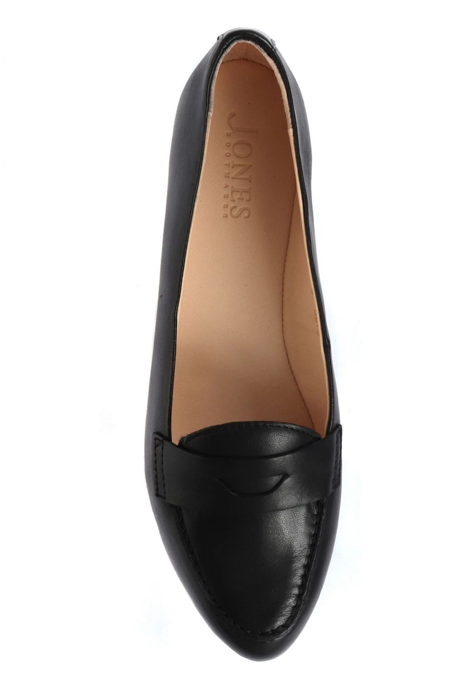 Jones Bootmaker Black Budapest Leather Ladies Loafers 4 Jones Bootmaker Black Budapest Leather Ladies Loafers - Image 4