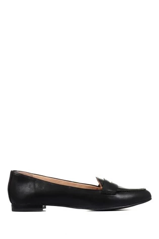 Jones Bootmaker Black Budapest Leather Ladies Loafers 6 Jones Bootmaker Black Budapest Leather Ladies Loafers - Image 6