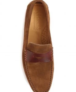 Jones Bootmaker Mens Brown Pierson Suede Leather Loafers -Jones Bootmaker Sales unnamed file 385 scaled