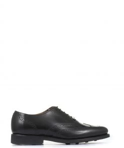Jones Bootmaker Black Mayfair Goodyear Welted Men's Leather Oxford Brogues