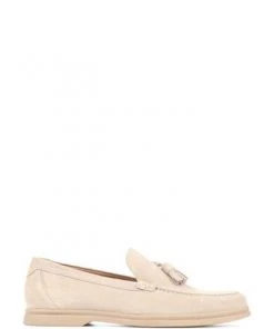 Jones Bootmaker Cream Quin Tassel Loafers -Jones Bootmaker Sales unnamed file 422