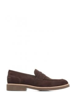 Jones Bootmaker Roberto Brown Suede Leather Penny Loafers -Jones Bootmaker Sales unnamed file 471