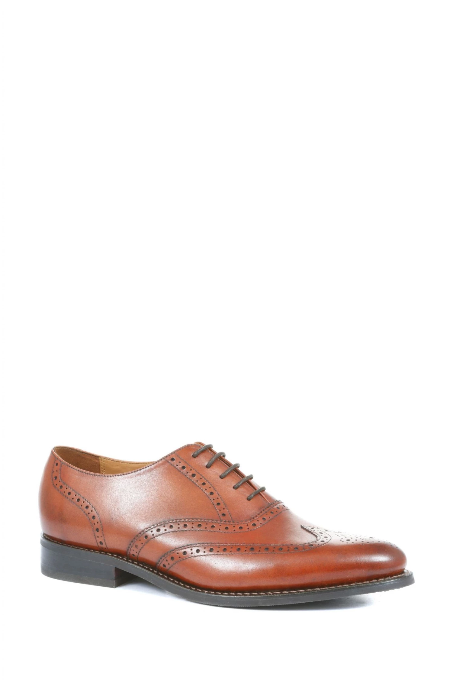 Jones Bootmaker Arthur Brown Oxford Leather Brogues 2 Jones Bootmaker Arthur Brown Oxford Leather Brogues - Image 2