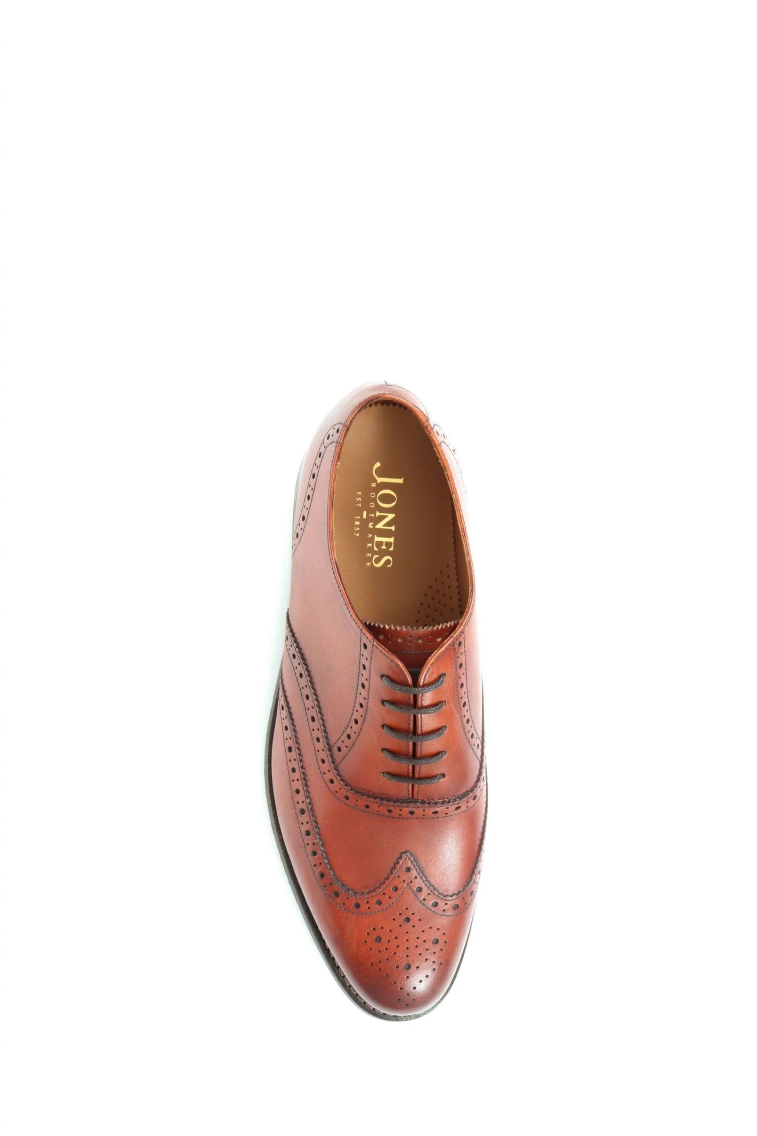 Jones Bootmaker Arthur Brown Oxford Leather Brogues 5 Jones Bootmaker Arthur Brown Oxford Leather Brogues - Image 5