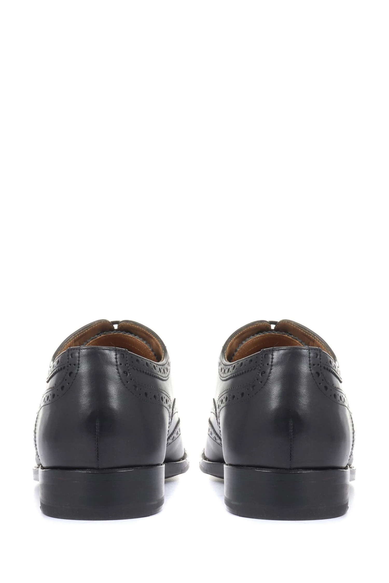 Jones Bootmaker Black Cologne Goodyear Welted Men's Leather Brogues 4 Jones Bootmaker Black Cologne Goodyear Welted Men's Leather Brogues - Image 4