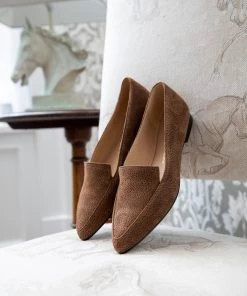 Jones Bootmaker Lilia Brown Suede Ladies Ballerina Flats -Jones Bootmaker Sales unnamed file 546 scaled