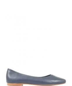Jones Bootmaker Blue Elenora Leather Ballerina Shoes -Jones Bootmaker Sales unnamed file 559