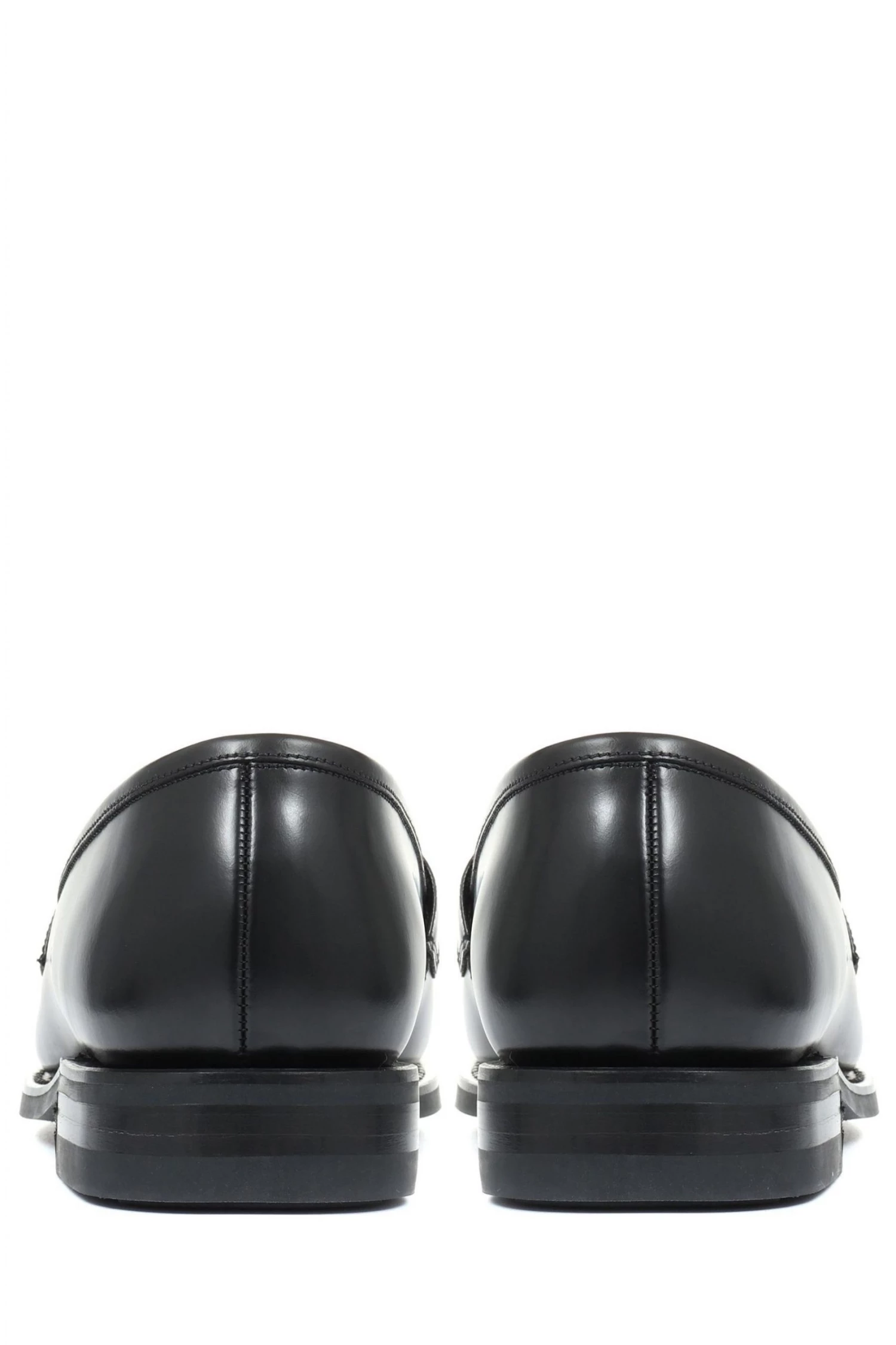 Design Loake By Jones Bootmaker Black Seneca Goodyear Welted Men's Wide Fit Leather Penny Loafers 2 Design Loake By Jones Bootmaker Black Seneca Goodyear Welted Men's Wide Fit Leather Penny Loafers - Image 2