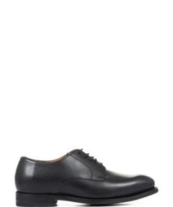 Jones Bootmaker Black Wide Fit Goodyear Welted Men's Leather Derby Shoes -Jones Bootmaker Sales unnamed file 584