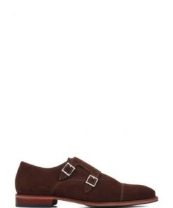 Jones Bootmaker Mens Brown Leather Elton Double Monk Shoes -Jones Bootmaker Sales unnamed file 638
