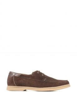 Jones Bootmaker Quay Brown Suede Leather Boat Shoes