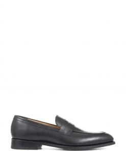 Jones Bootmaker Barcelona Goodyear Black Welted Leather Loafers