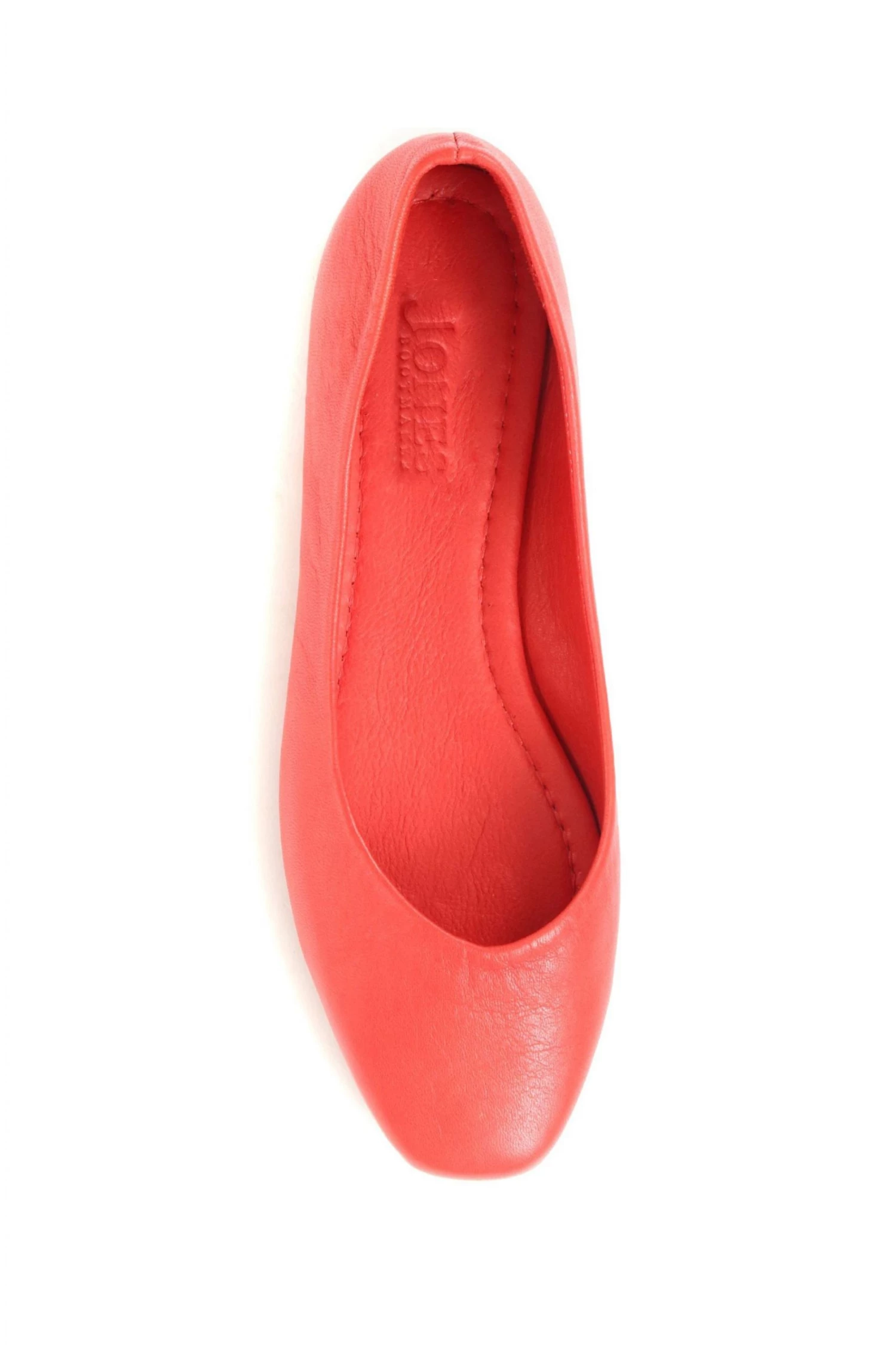 Jones Bootmaker Red Elenora Leather Ballerina Flats 4 Jones Bootmaker Red Elenora Leather Ballerina Flats - Image 4