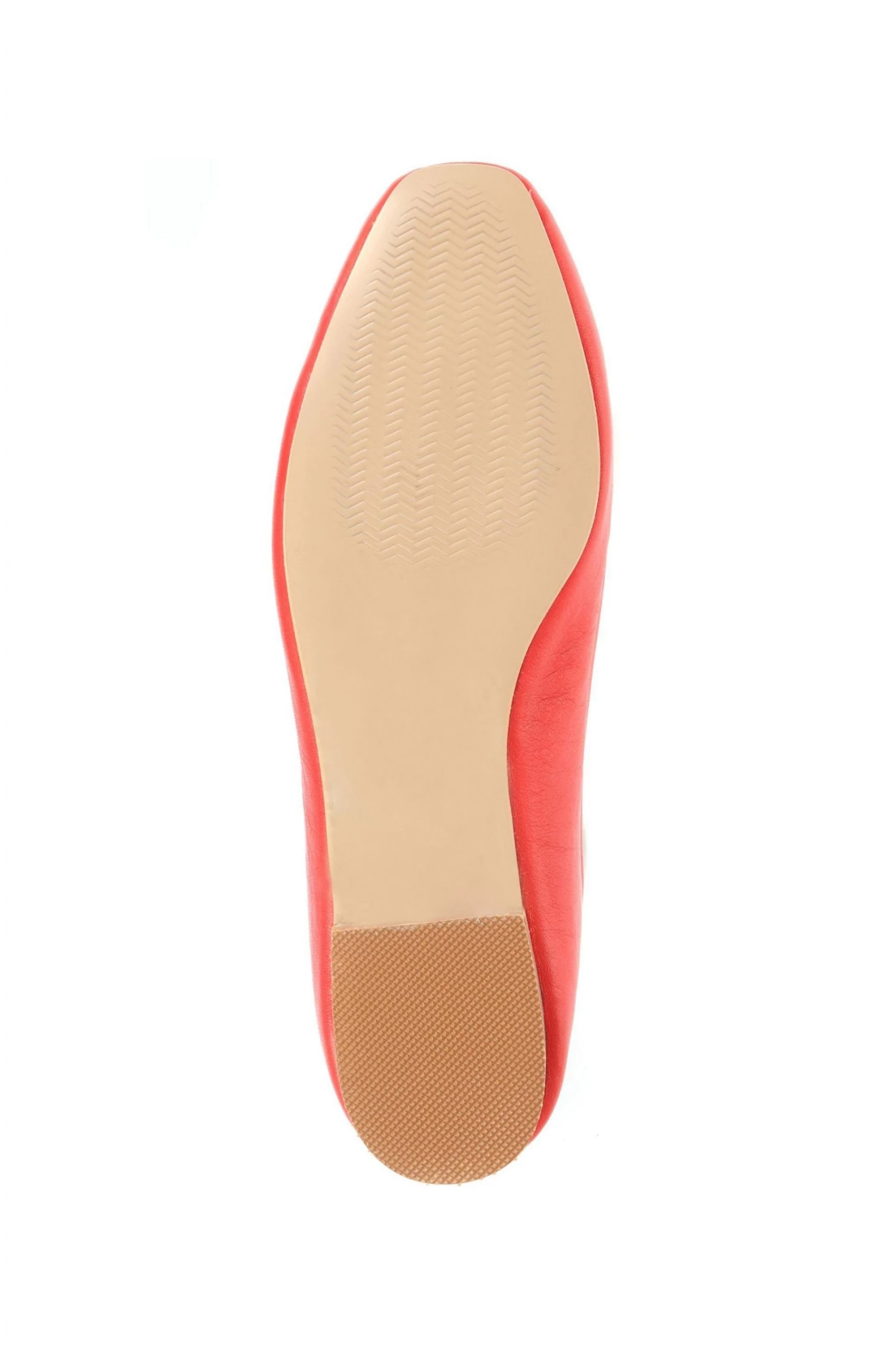 Jones Bootmaker Red Elenora Leather Ballerina Flats 5 Jones Bootmaker Red Elenora Leather Ballerina Flats - Image 5