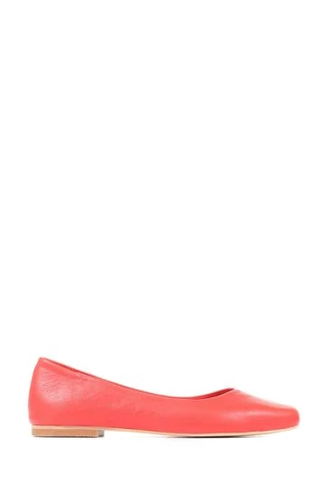 Jones Bootmaker Red Elenora Leather Ballerina Flats 6 Jones Bootmaker Red Elenora Leather Ballerina Flats - Image 6