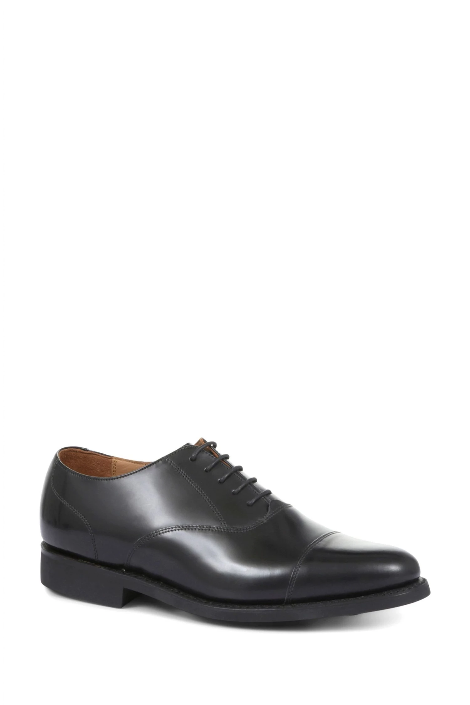 Jones Bootmaker Black Minty Goodyear Welted Polished Men's Leather Oxford Shoes 2 Jones Bootmaker Black Minty Goodyear Welted Polished Men's Leather Oxford Shoes - Image 2
