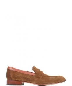 Jones Bootmaker Green Roscoe Suede Penny Loafers -Jones Bootmaker Sales unnamed file 730