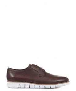 Jones Bootmaker Brown Limestone Casual Men's Leather Lace-Up Shoes -Jones Bootmaker Sales unnamed file 748