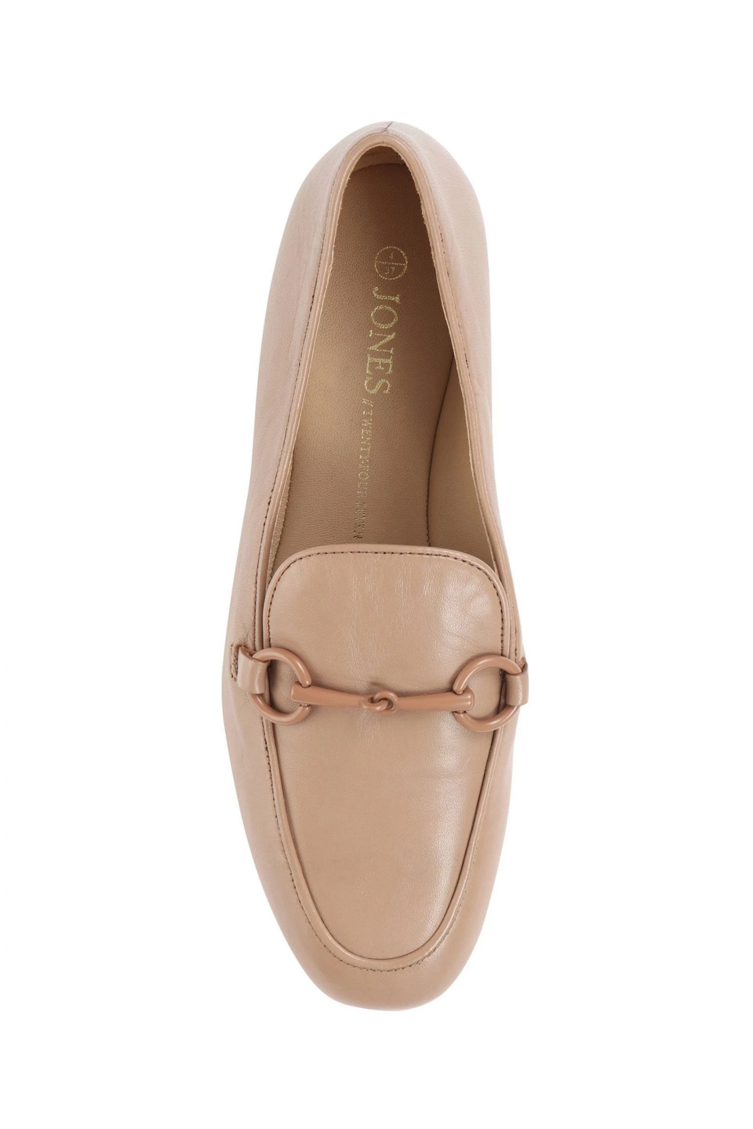 Jones Bootmaker Mara Nude Leather Ladies Loafers 4 Jones Bootmaker Mara Nude Leather Ladies Loafers - Image 4