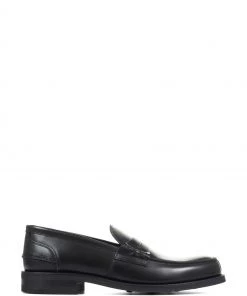 Jones Bootmaker Black Chorleywood Men's Leather Penny Loafers