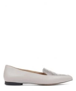 Jones Bootmaker Grey Lilia Ladies Leather Ballerina Flats -Jones Bootmaker Sales unnamed file 826