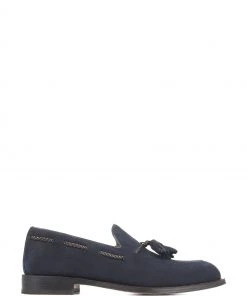 Jones Bootmaker Blue Carindale Handmade Tassel Loafers