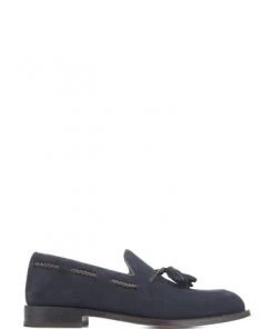 Jones Bootmaker Blue Carindale Handmade Tassel Loafers -Jones Bootmaker Sales unnamed file 832