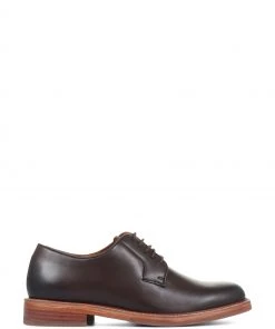 Jones Bootmaker Brown Fabian Men's Leather Derby Lace-Up Shoes