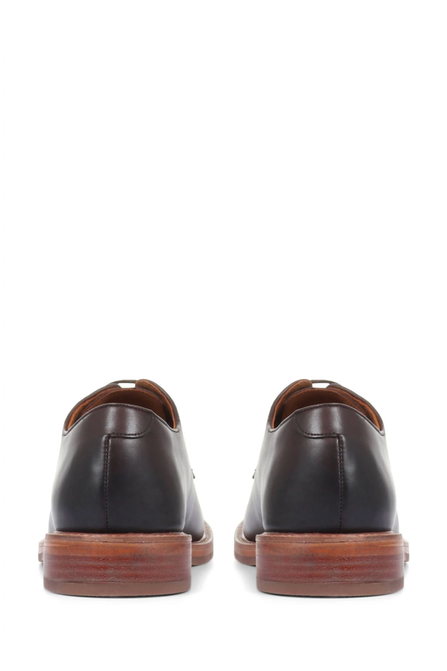 Jones Bootmaker Brown Fabian Men's Leather Derby Lace-Up Shoes 3 Jones Bootmaker Brown Fabian Men's Leather Derby Lace-Up Shoes - Image 3