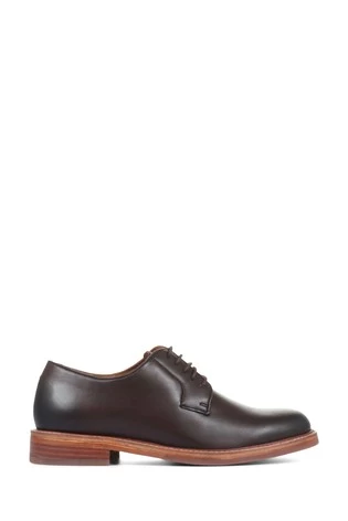 Jones Bootmaker Brown Fabian Men's Leather Derby Lace-Up Shoes 6 Jones Bootmaker Brown Fabian Men's Leather Derby Lace-Up Shoes - Image 6