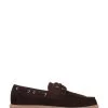 Jones Bootmaker Brown Putney Men's Leather Suede Lace-Up Moccasins