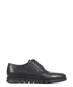 Jones Bootmaker Black Limestone Casual Men's Leather Lace-Up Shoes