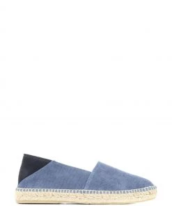 Jones Bootmaker Blue Redditch Suede Leather Espadrilles