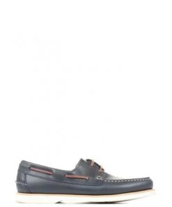 Jones Bootmaker Blue Pocklington Leather Boat Shoes -Jones Bootmaker Sales unnamed file 935