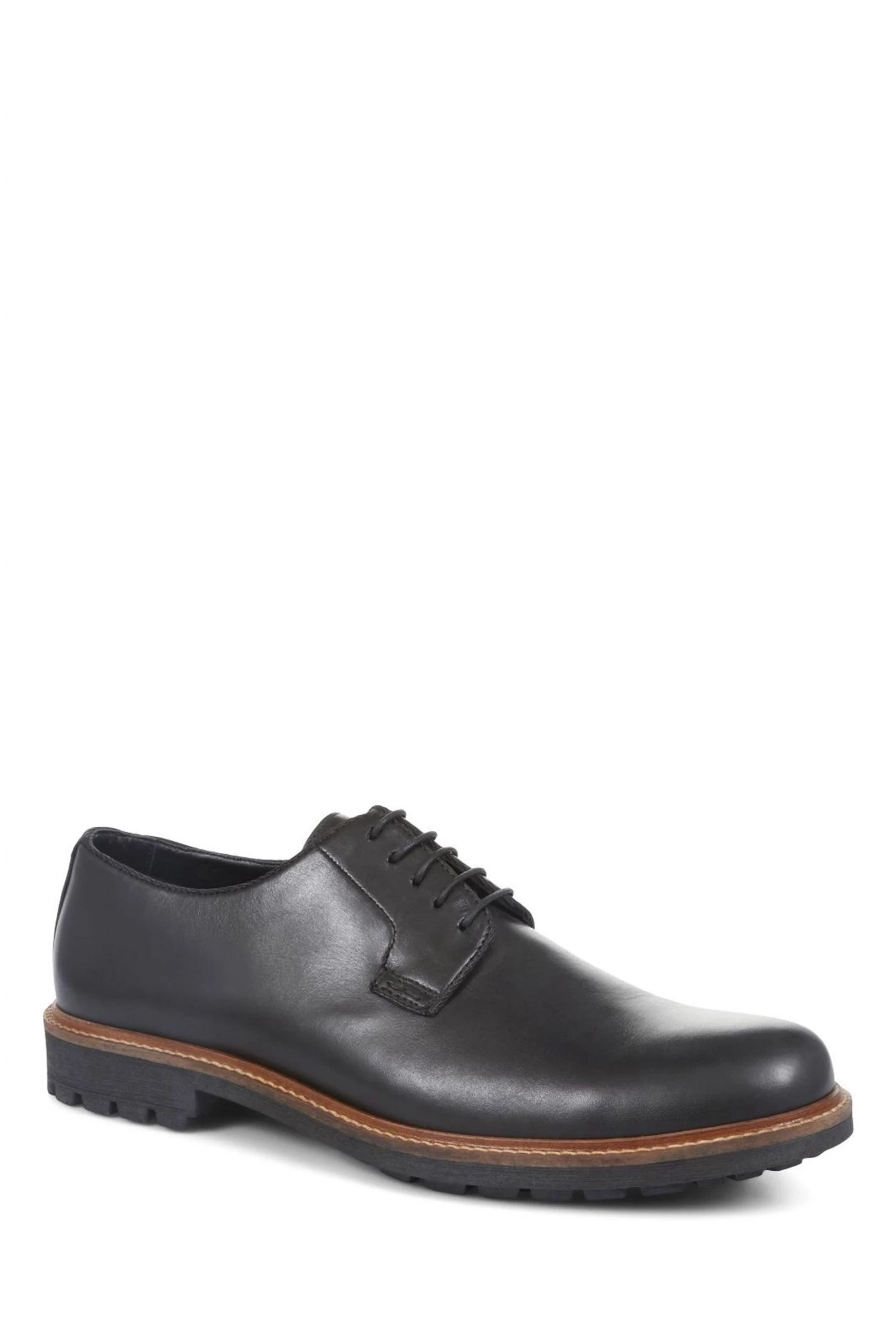 Jones Bootmaker Women's Black Leicester Leather Derby Shoes 2 Jones Bootmaker Women's Black Leicester Leather Derby Shoes - Image 2