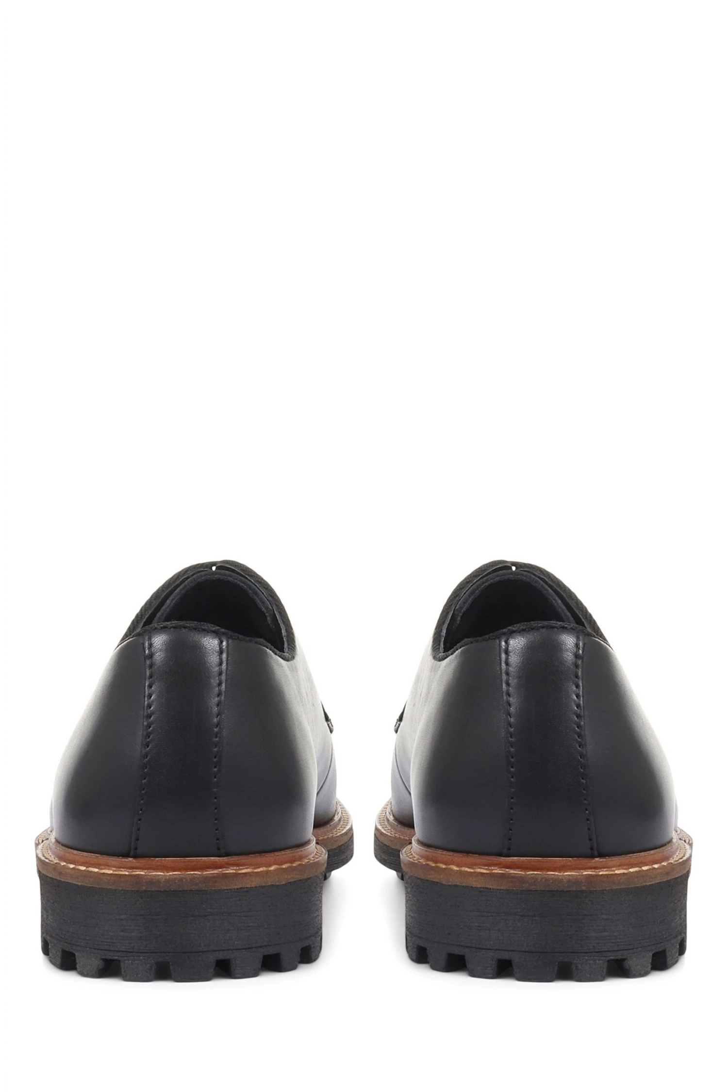 Jones Bootmaker Women's Black Leicester Leather Derby Shoes 3 Jones Bootmaker Women's Black Leicester Leather Derby Shoes - Image 3