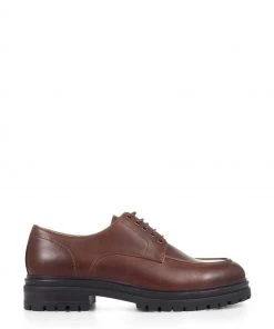 Jones Bootmaker Brown Londyn Leather Derby Shoes