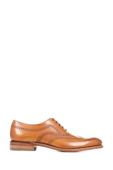 Loake By Jones Bootmaker Texas Mens Natural Goodyear Welted Leather Brogues 6 Loake By Jones Bootmaker Texas Mens Natural Goodyear Welted Leather Brogues - Image 6