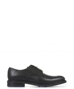Jones Bootmaker Mens Black Chesham Leather Derby Shoes