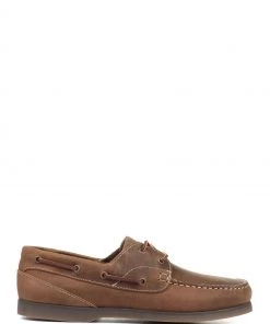 Jones Bootmaker Mens Brown Parsons Leather Boat Shoes
